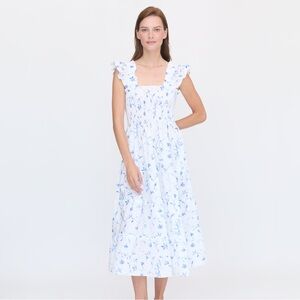 Hill House Ellie Nap Dress, Blue Botanical, XS